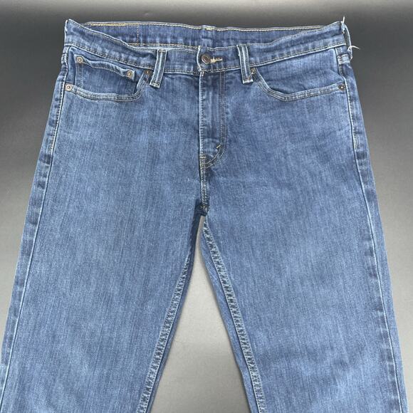 Levis 511 Slim Fit Blue Jeans Mens 34x30 (34 x 27.5 Actually) 5 Pocket Straight - Picture 2 of 8